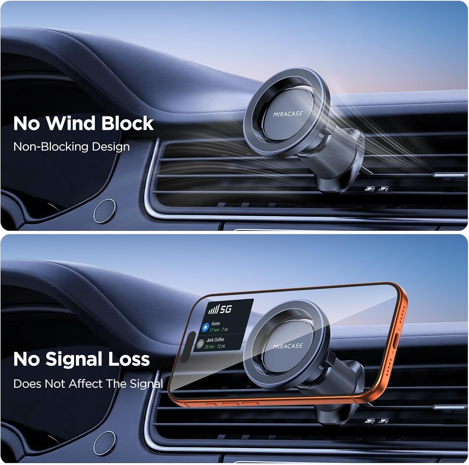 Magnetic MagSafe Car Phone Mount Vent-Safe encalife