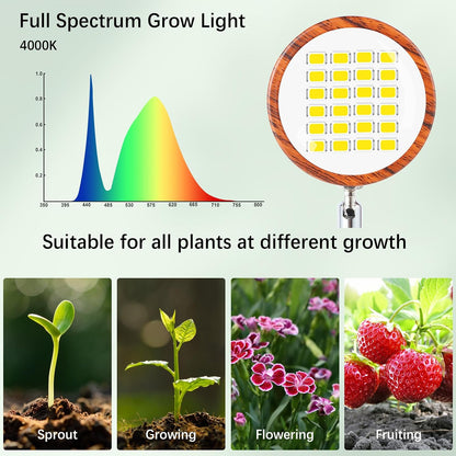 Grow Lights for Indoor Plants | Walnut Floor Lamp encalife