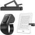 Case friendly Page Turner ring remote clipped to an e reader for quiet hands free reading in bed.