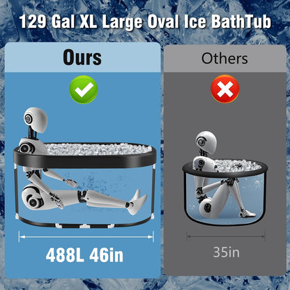 Portable Cold Plunge Tub for Muscle Recovery encalife