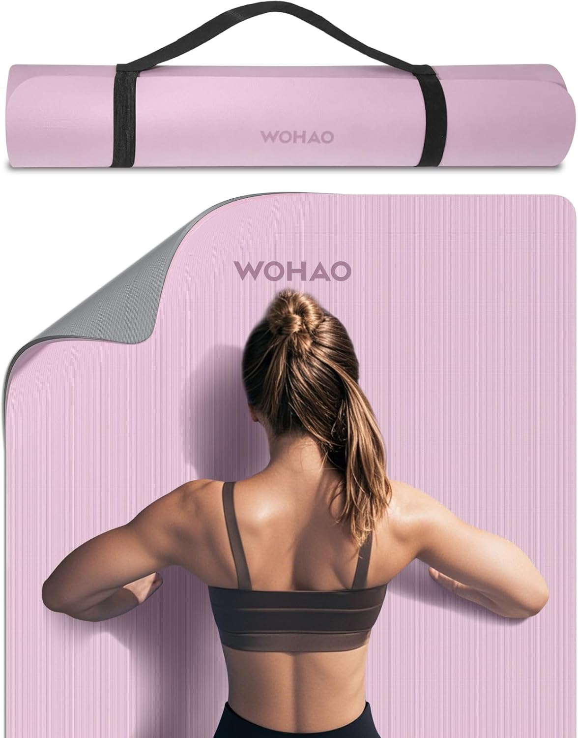 Extra Thick 8mm Wide Non-Slip Yoga Mat encalife