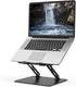 EncaLife adjustable laptop stand metal foldable laptop riser with ventilated cooling design for desk setup