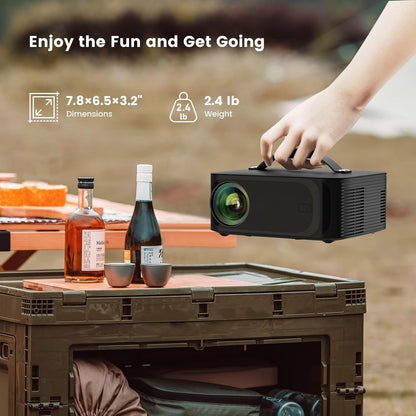 Portable 4K Smart Bedroom Projector encalife