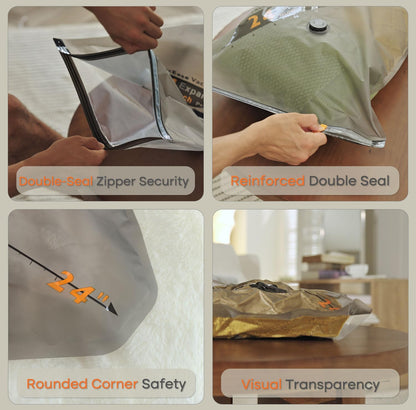 Travel Backpack Vacuum Storage Bag Set encalife