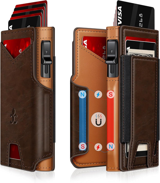 Slim Wallets for Men I Pop-Up Card Holder encalife