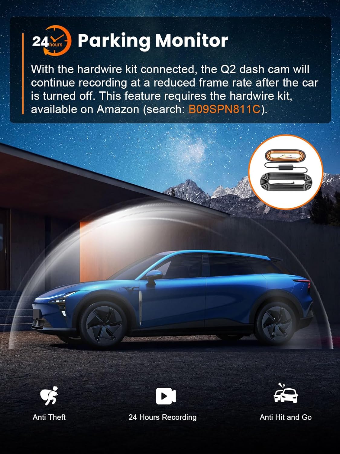 4K Dash Cam for Cars I WiFi & 64GB Card encalife