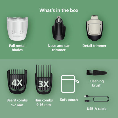 Thirteen-in-One Beard Trimmer Hair Clipper Grooming Kit encalife