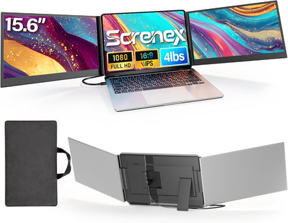 15.6-Inch Triple Laptop Screen Extender Portable Monitor encalife