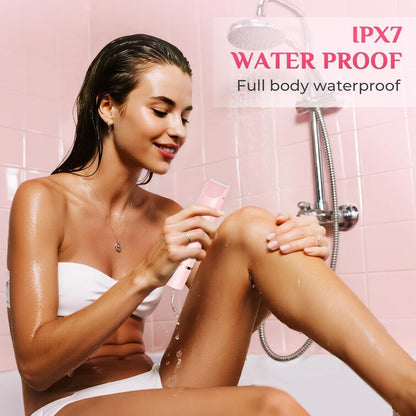 Painless Electric Razor Women Dual Head Trimmer encalife