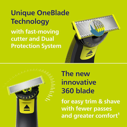 Philips OneBlade 360 Electric Razor Men Beard Trimmer Shaver encalife