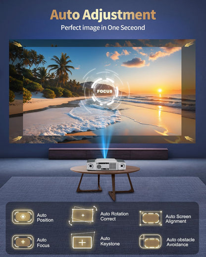 Smart 1080P Bedroom Projector encalife