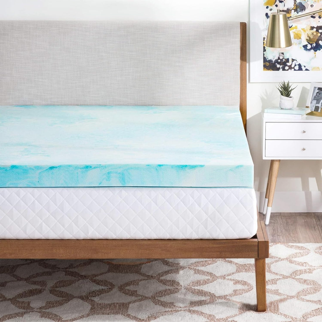 4 Inch Cooling Mattress Topper Queen encalife