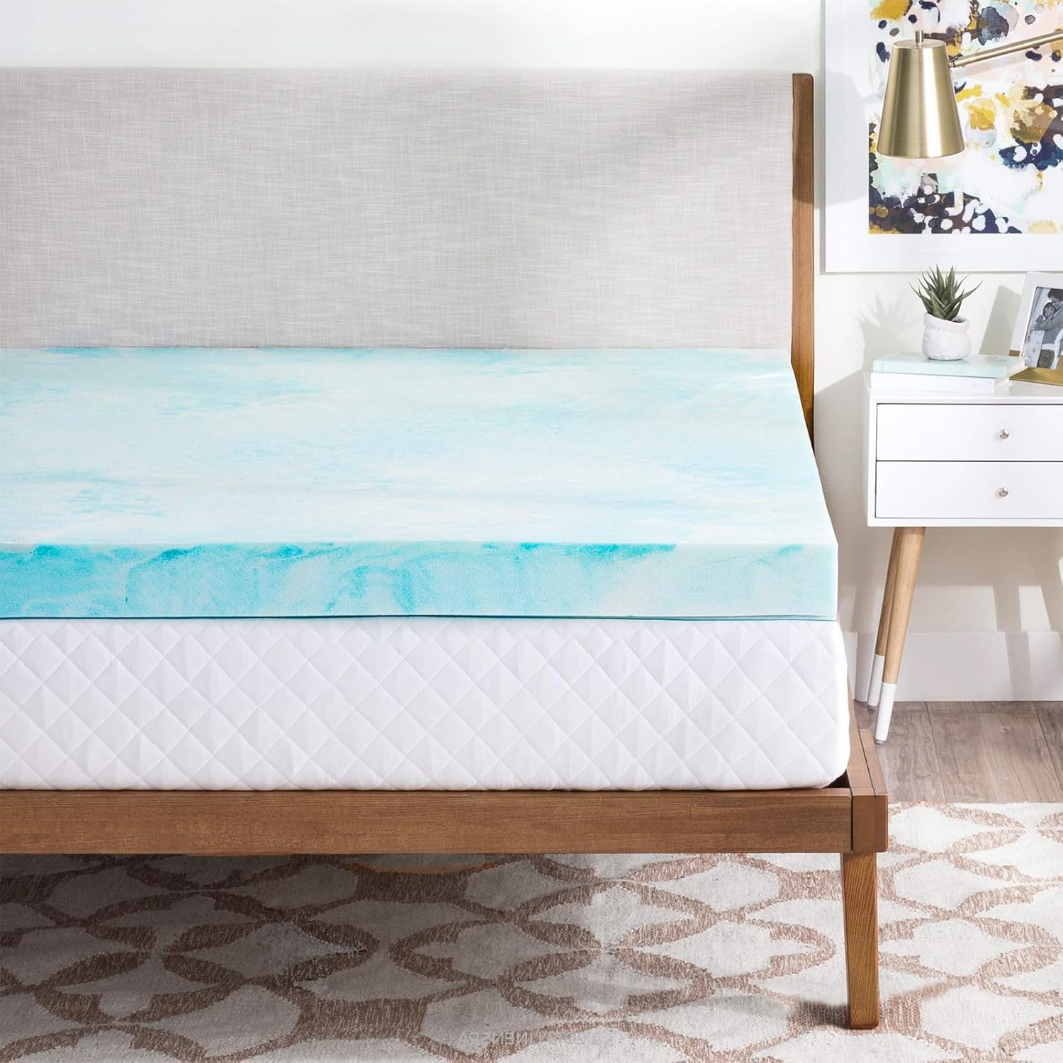 4 Inch Cooling Mattress Topper Queen encalife