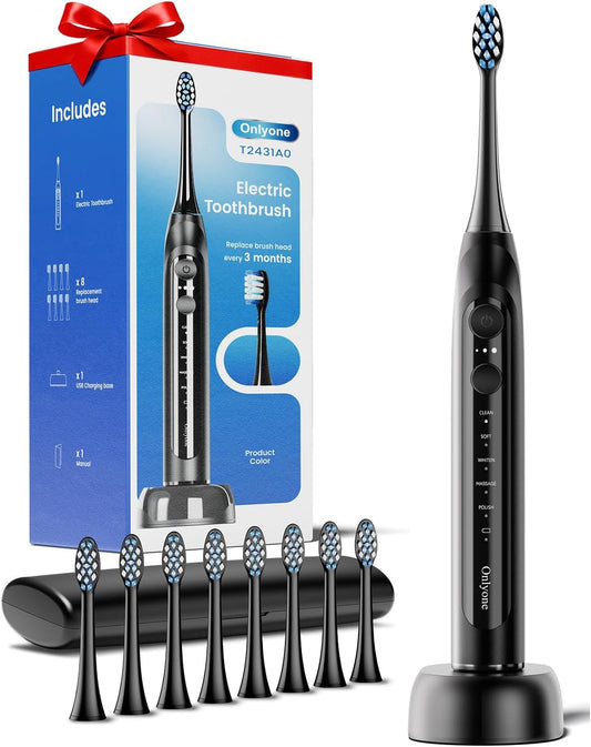 Onlyone Ultrasonic Rechargeable Electric Toothbrush Adults