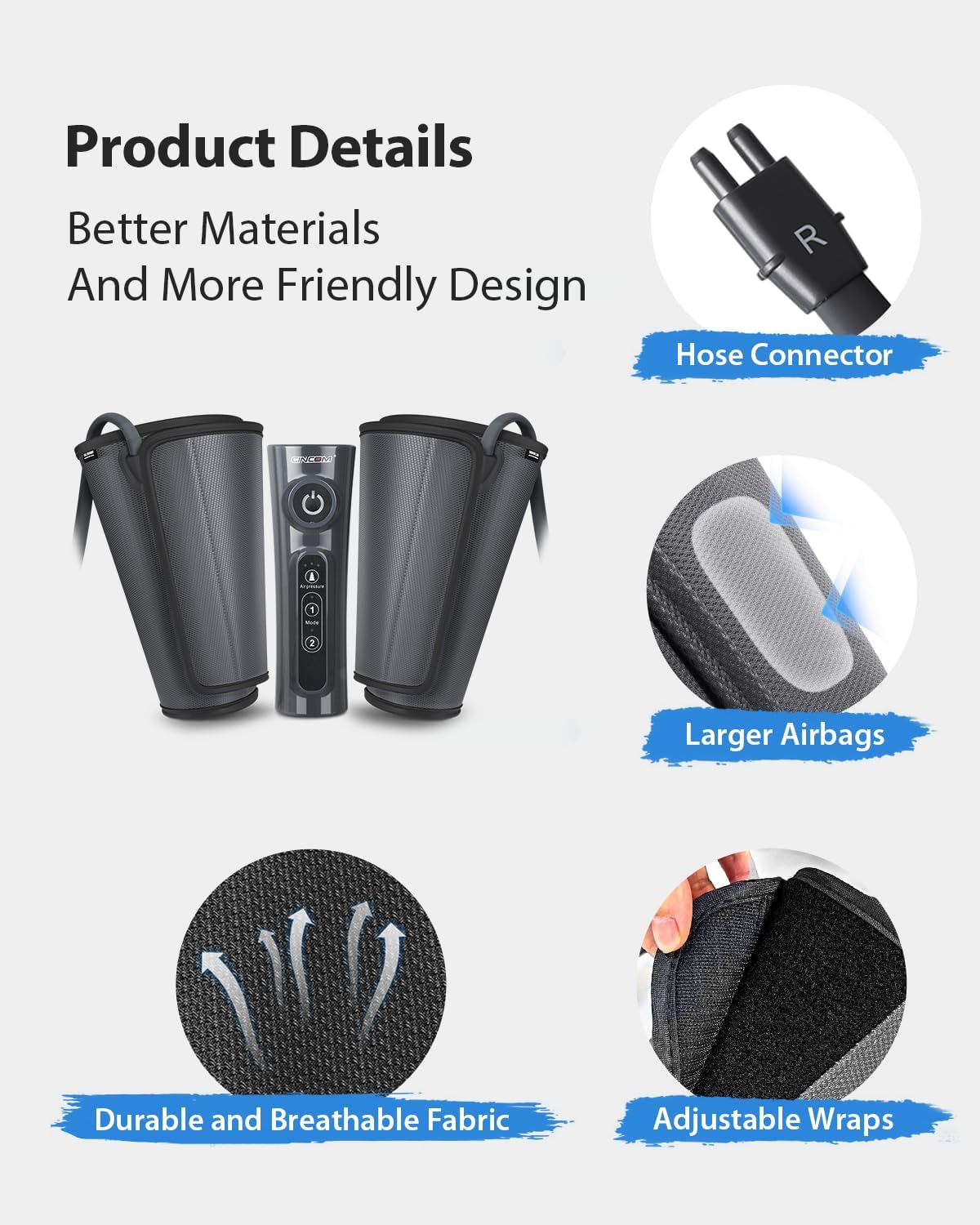 Air Compression Leg Massager for Everyday Relaxation Comfort encalife