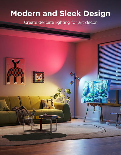 RGB Lighting Tree Floor Lamp for Living Rooms encalife