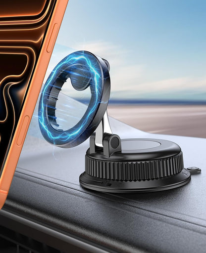 Magnetic MagSafe Car Phone Mount Foldable Suction encalife