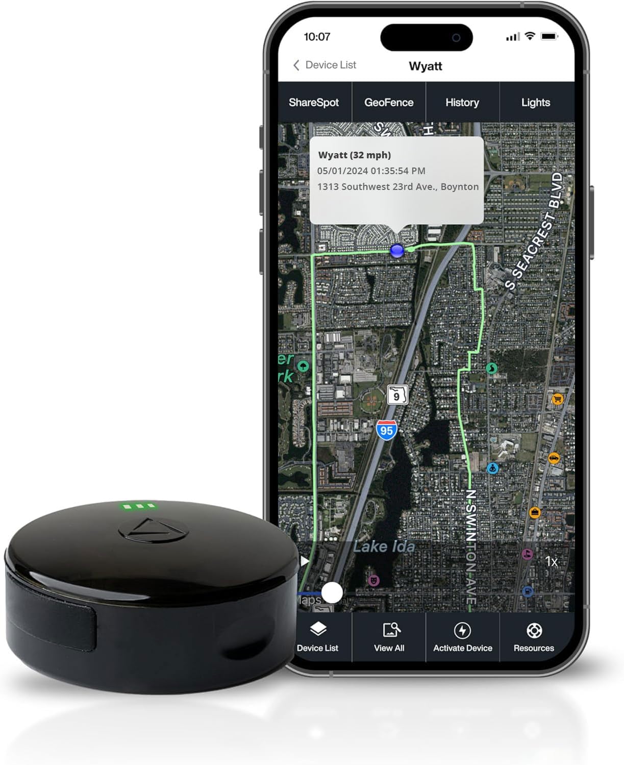 GPS Real-Time Vehicle Tracker Magnetic Anti-Theft Waterproof encalife