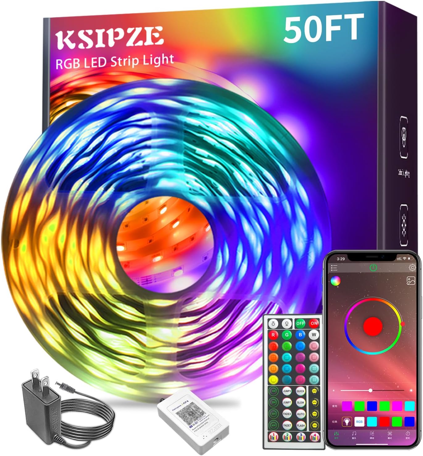RGB Lighting Strip Lights for Bedroom Decor encalife