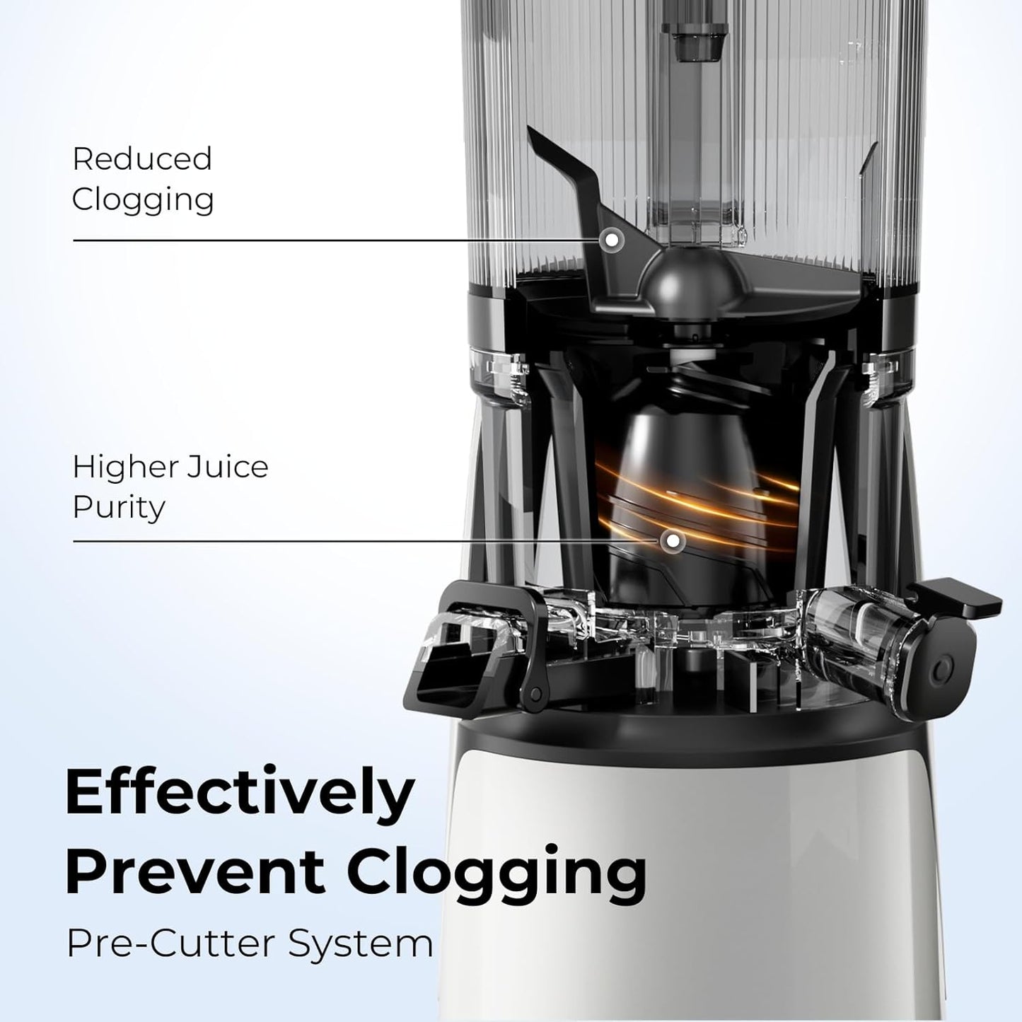 Electric Cold Press Juicer | 3-in-1 Wide Chute Juice Machine encalife
