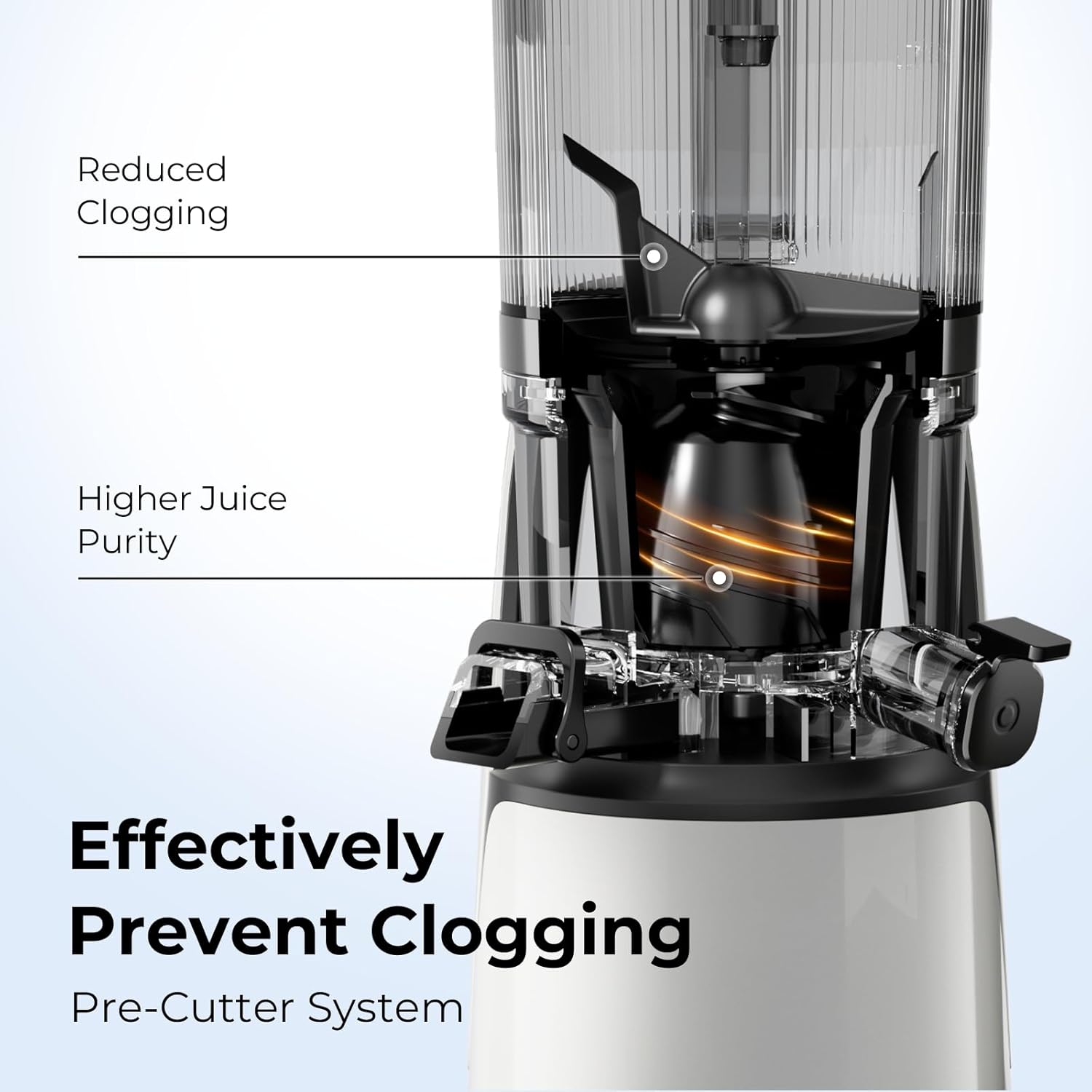 Electric Cold Press Juicer | 3-in-1 Wide Chute Juice Machine encalife