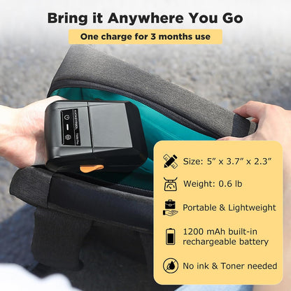 Smart Bluetooth Label Printer For Easy Organization encalife