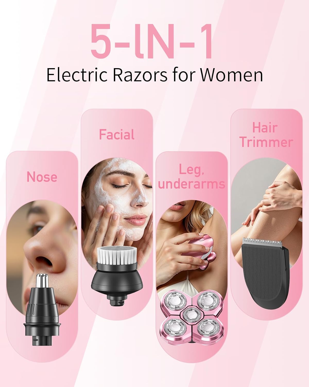 Electric Razor Women I Waterproof Groomer encalife