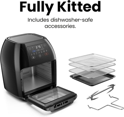 10L Digital Air Fryer Oven I Rotisserie &amp; Dehydrator encalife