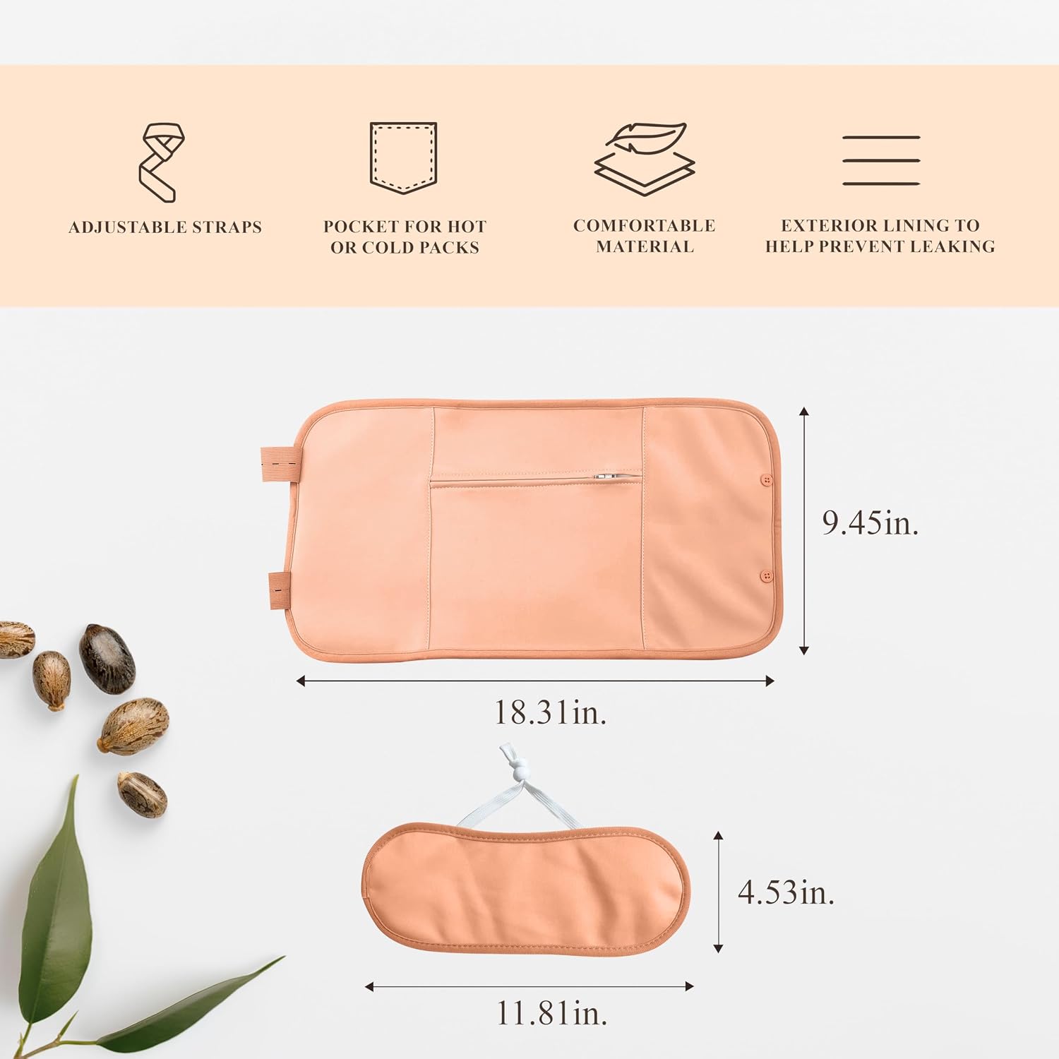 Organic Castor Oil Pack Wrap for Relaxation Recovery encalife