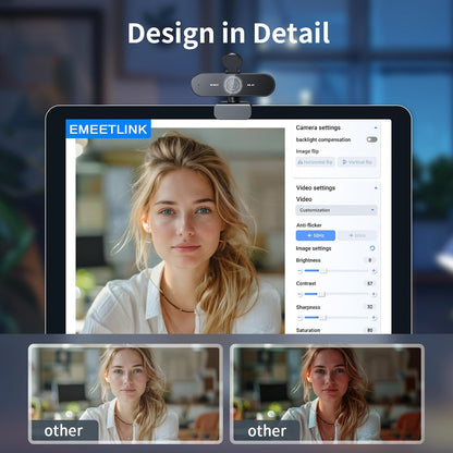 Ultra 4K Autofocus Webcam for Professional Meetings encalife