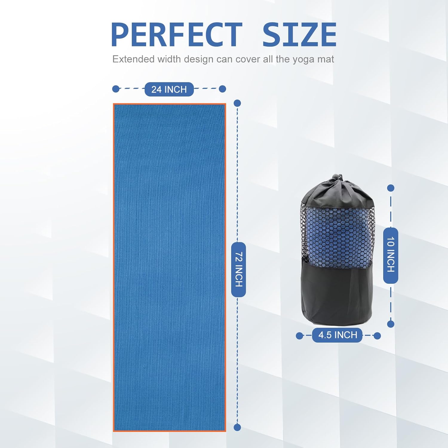Non Slip Hot Yoga Grip Towel Set I Yoga Mat encalife