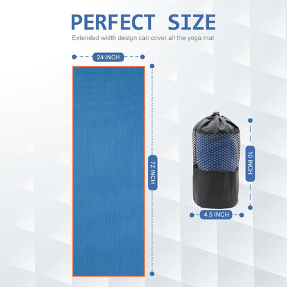 Non Slip Hot Yoga Grip Towel Set I Yoga Mat encalife