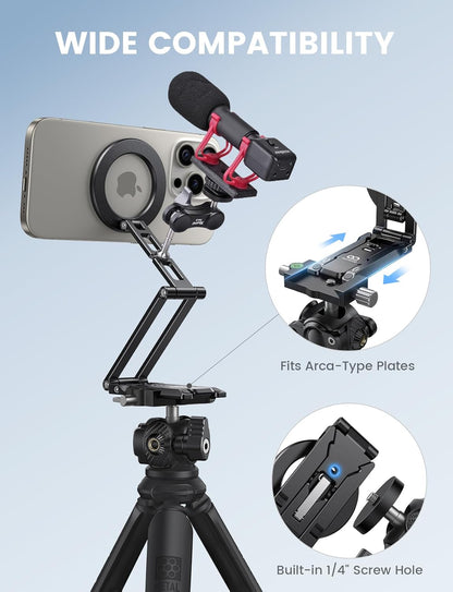 Portable Magnetic Mobile Stand Tripod For Content Creators encalife