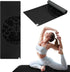 Dry grip non-slip yoga mat with 5mm cushioning designed for yoga, Pilates, stretching, hot yoga, and fitness workouts.
