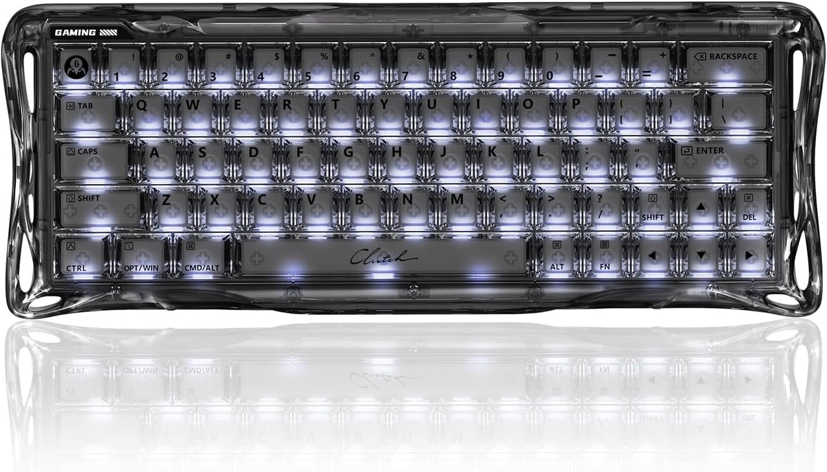 Gaming Crystal RGB Mechanical Keyboard Hot Swappable encalife
