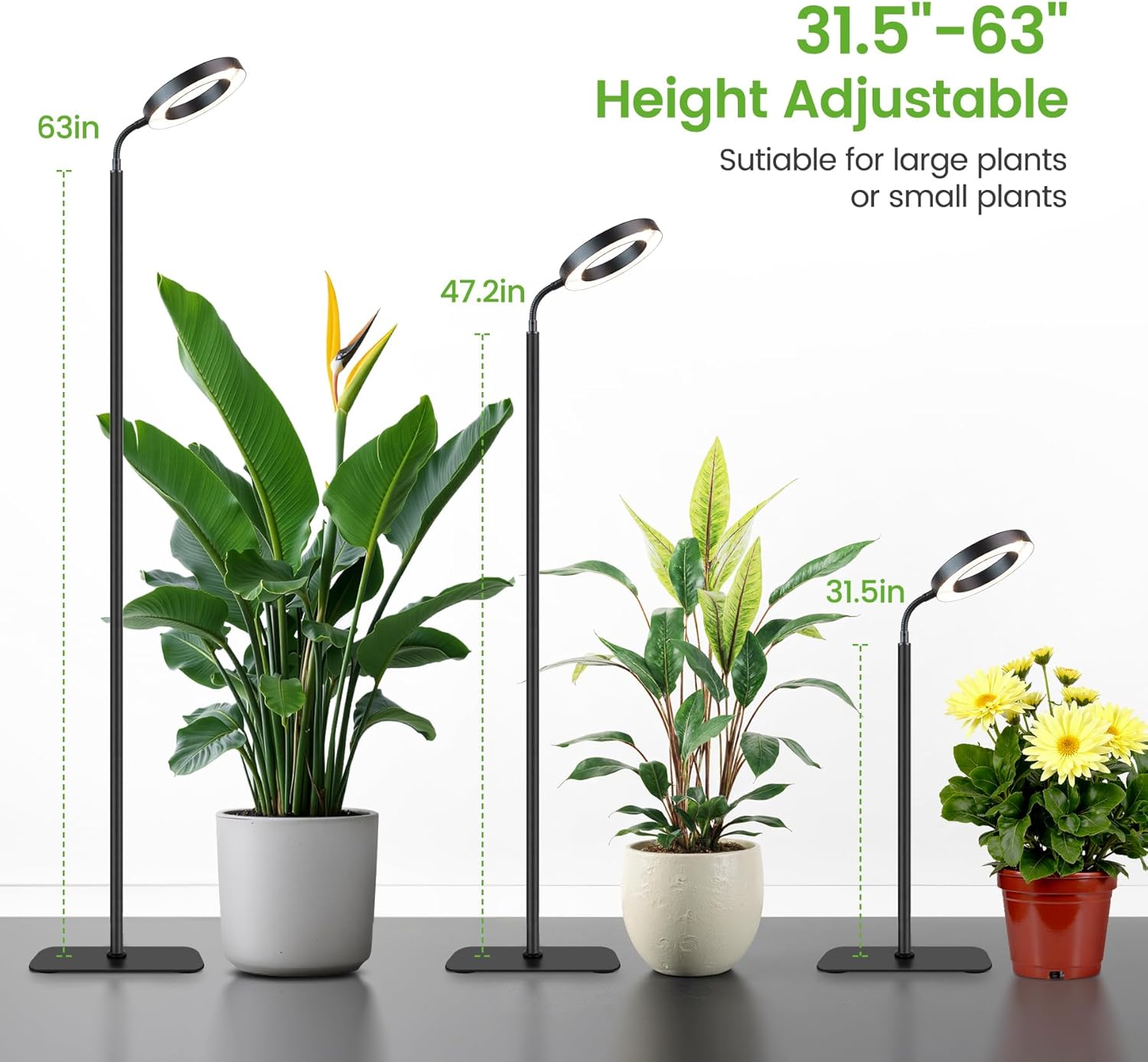 Grow Lights for Indoor Plants Floor Lamp encalife