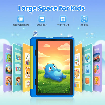 Android Tablet for Kid with Case &amp; Parental Controls encalife