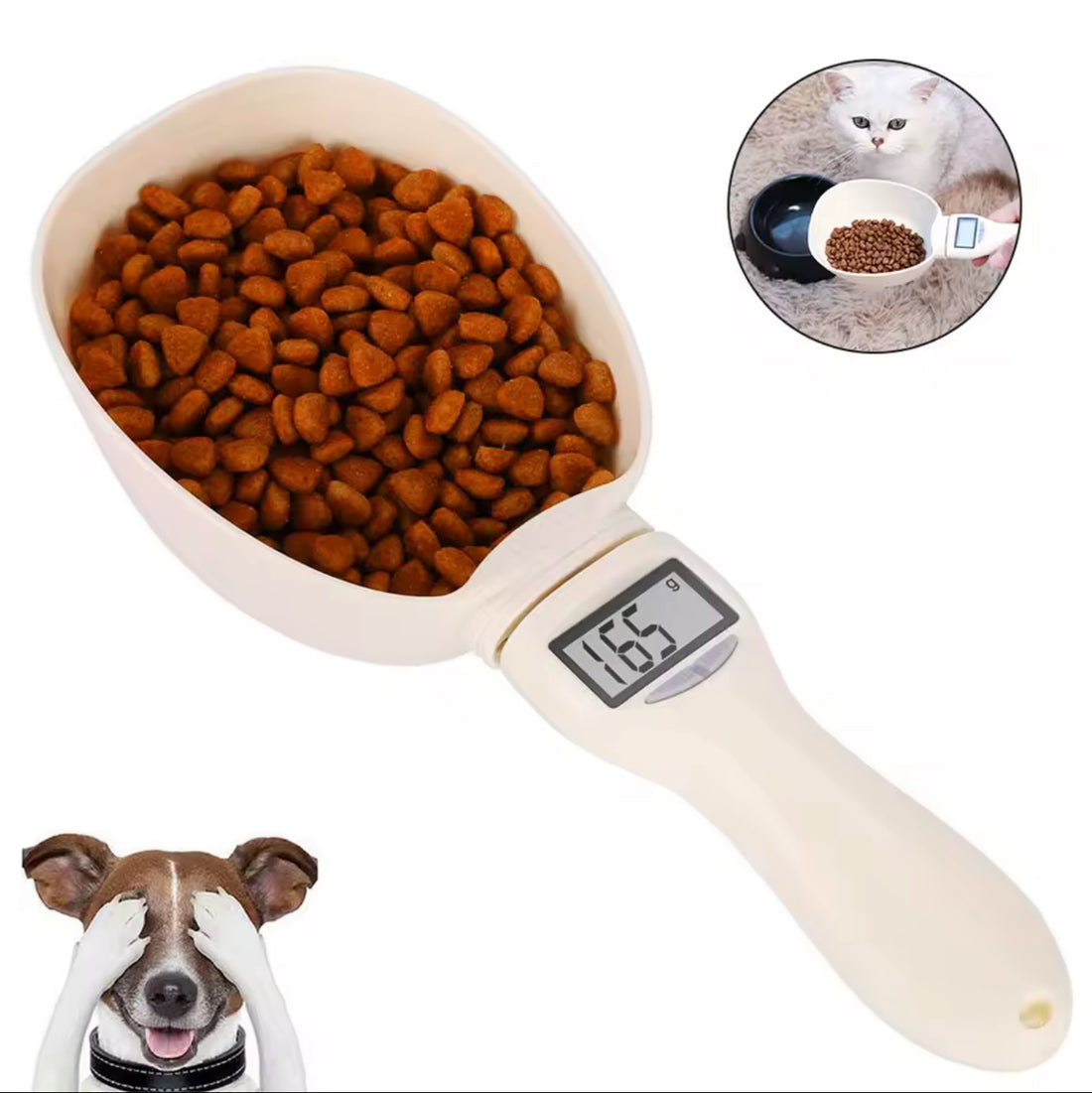 🐾 Digital Pet Food Measuring Scoop with LED Display