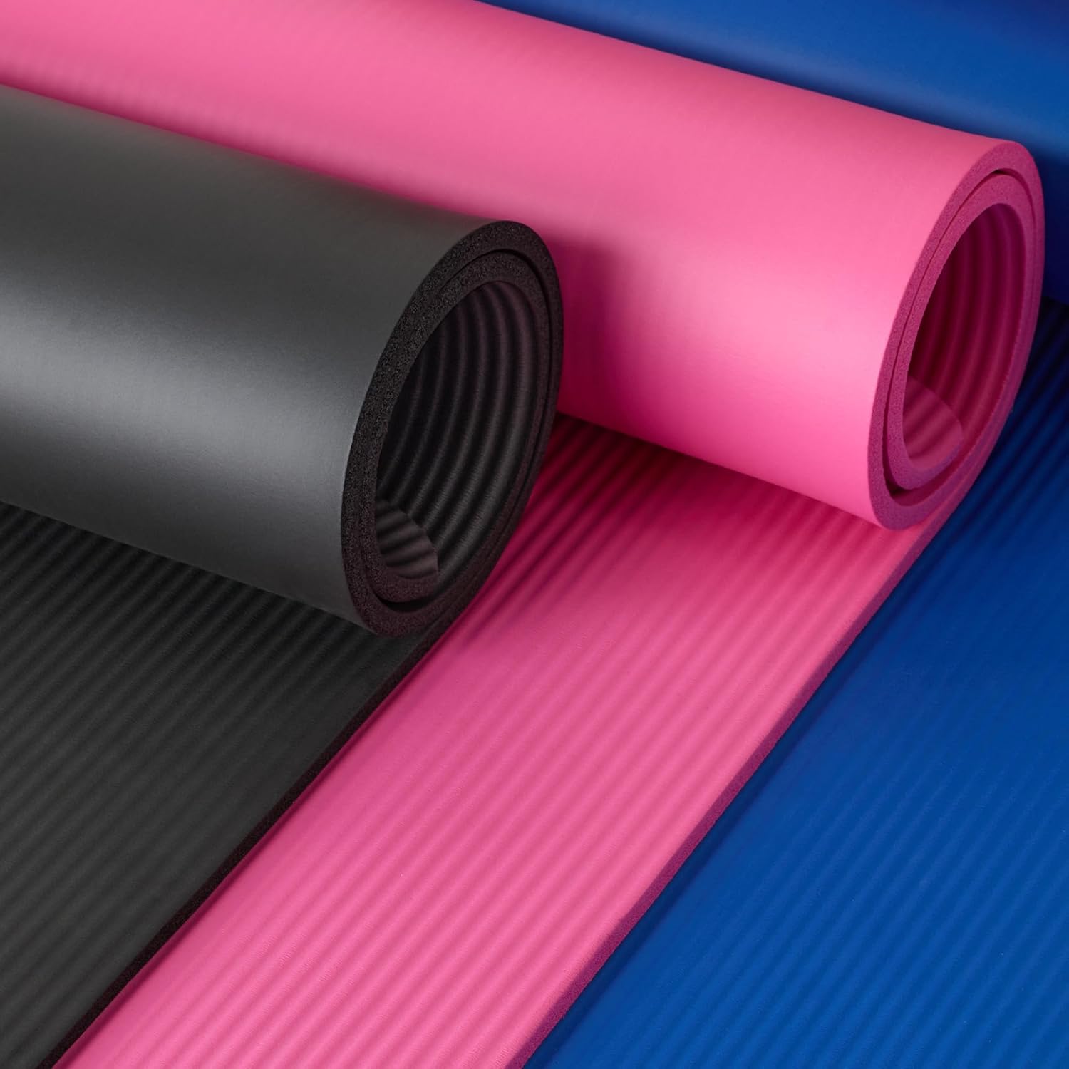 Yoga Mat I Workout Mat with Carrying Strap encalife