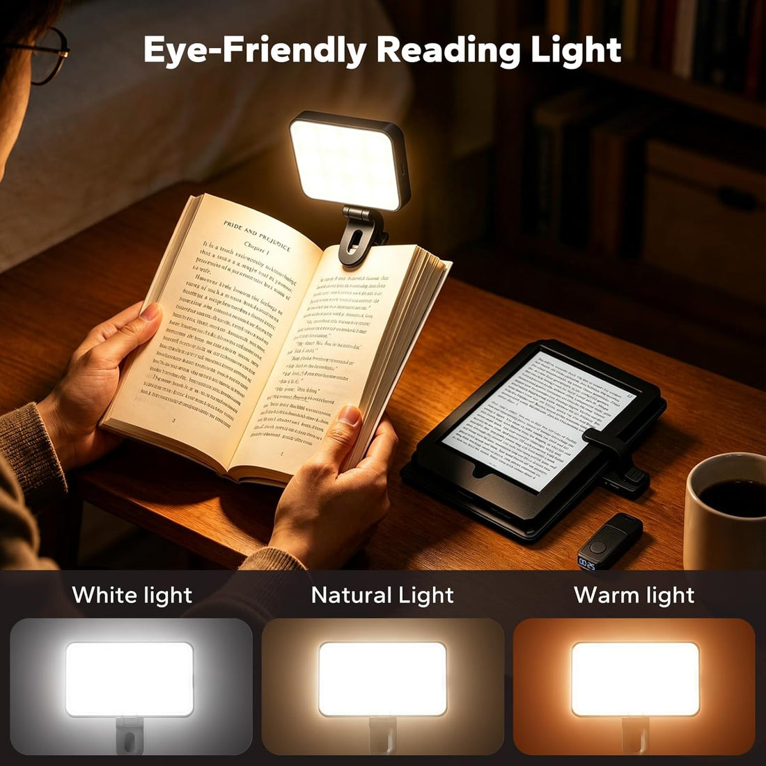 Page Turner Remote With Timer and Book Light encalife