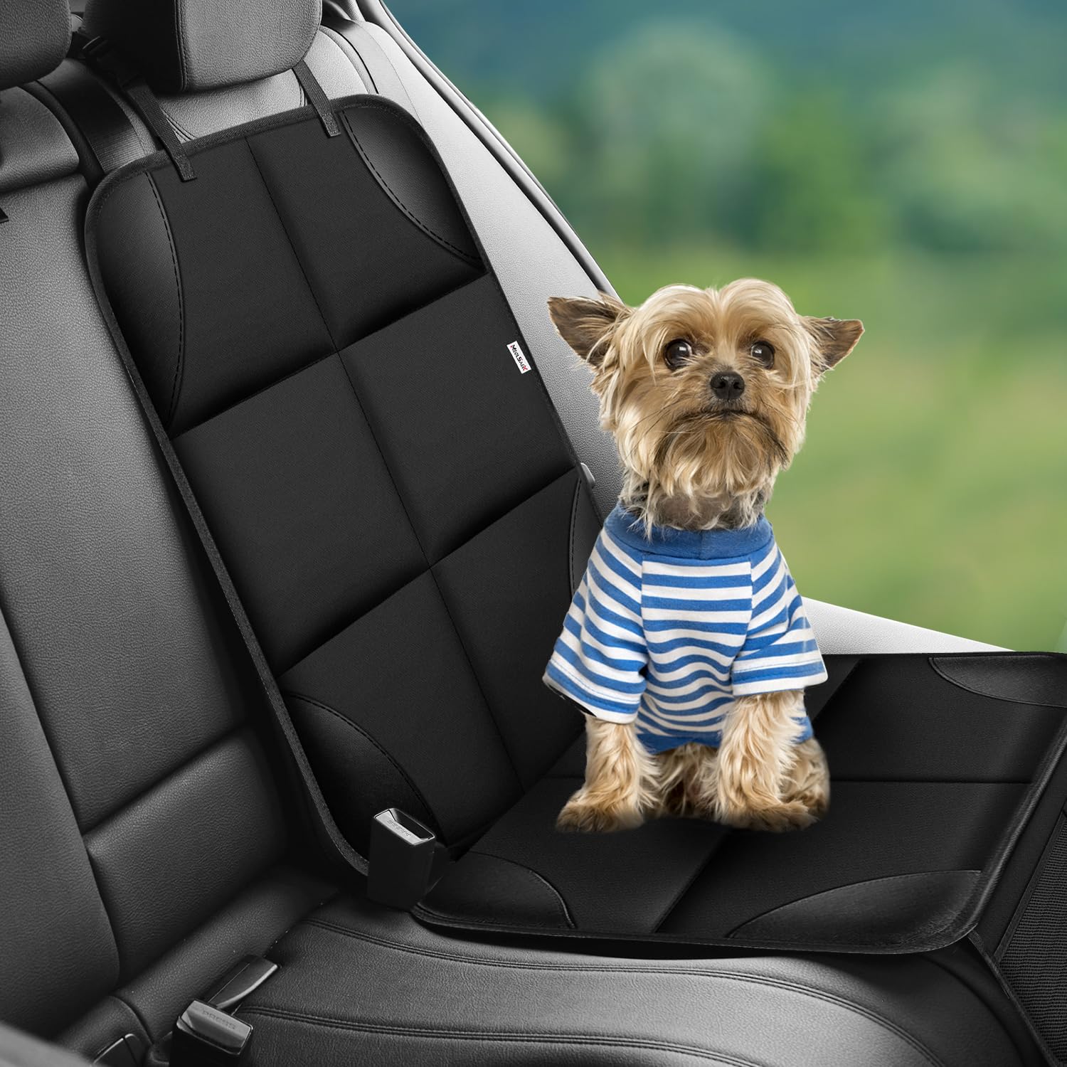 Waterproof Child Car Seat Protector 2 Pack Black encalife