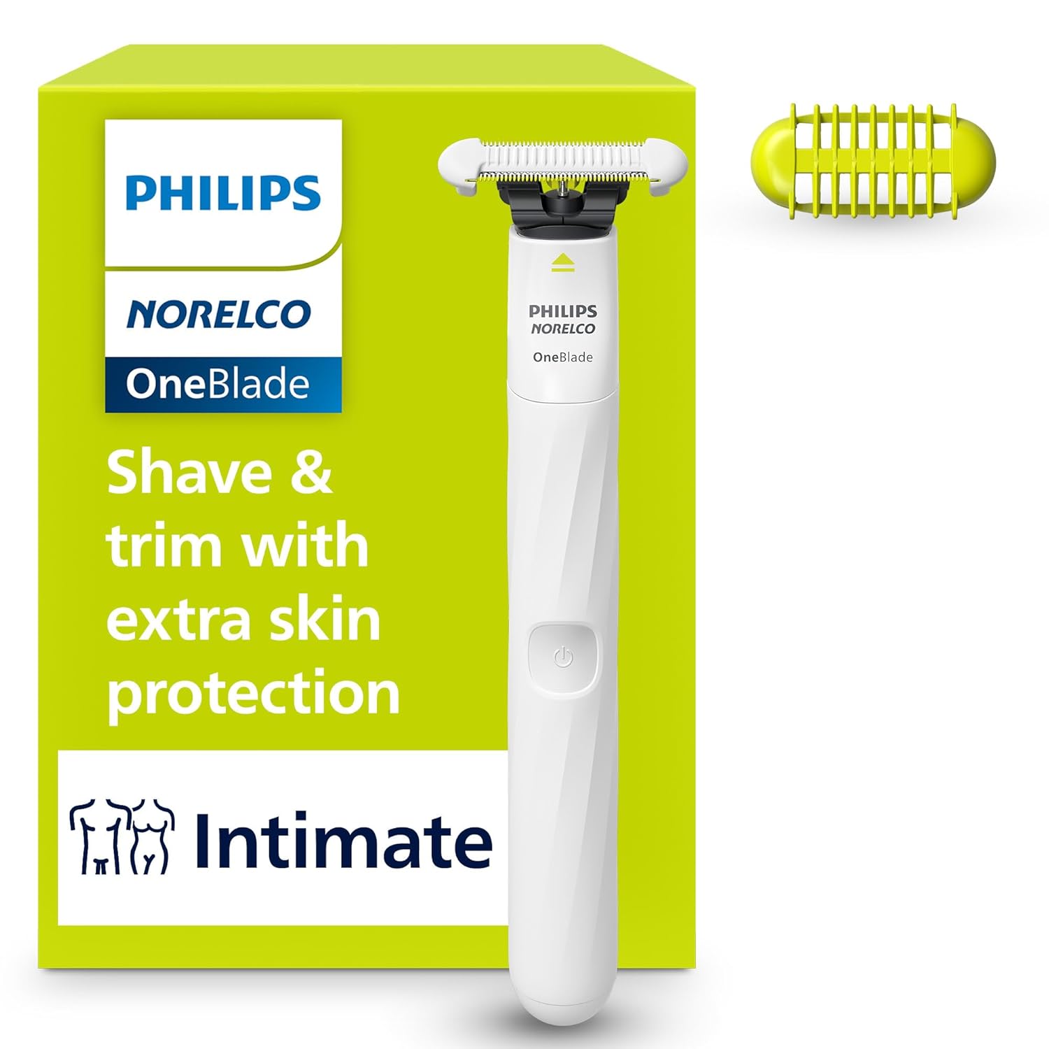 Intimate electric razor women use for bikini grooming, underarms, private areas, sensitive skin, and wet or dry shaving.