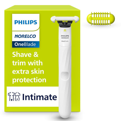 Intimate electric razor women use for bikini grooming, underarms, private areas, sensitive skin, and wet or dry shaving.