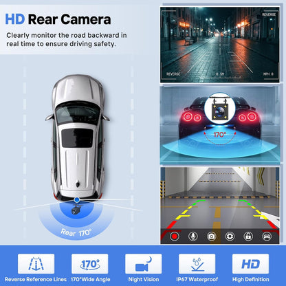 9 Inch Wireless Carplay Screen With Backup Camera encalife