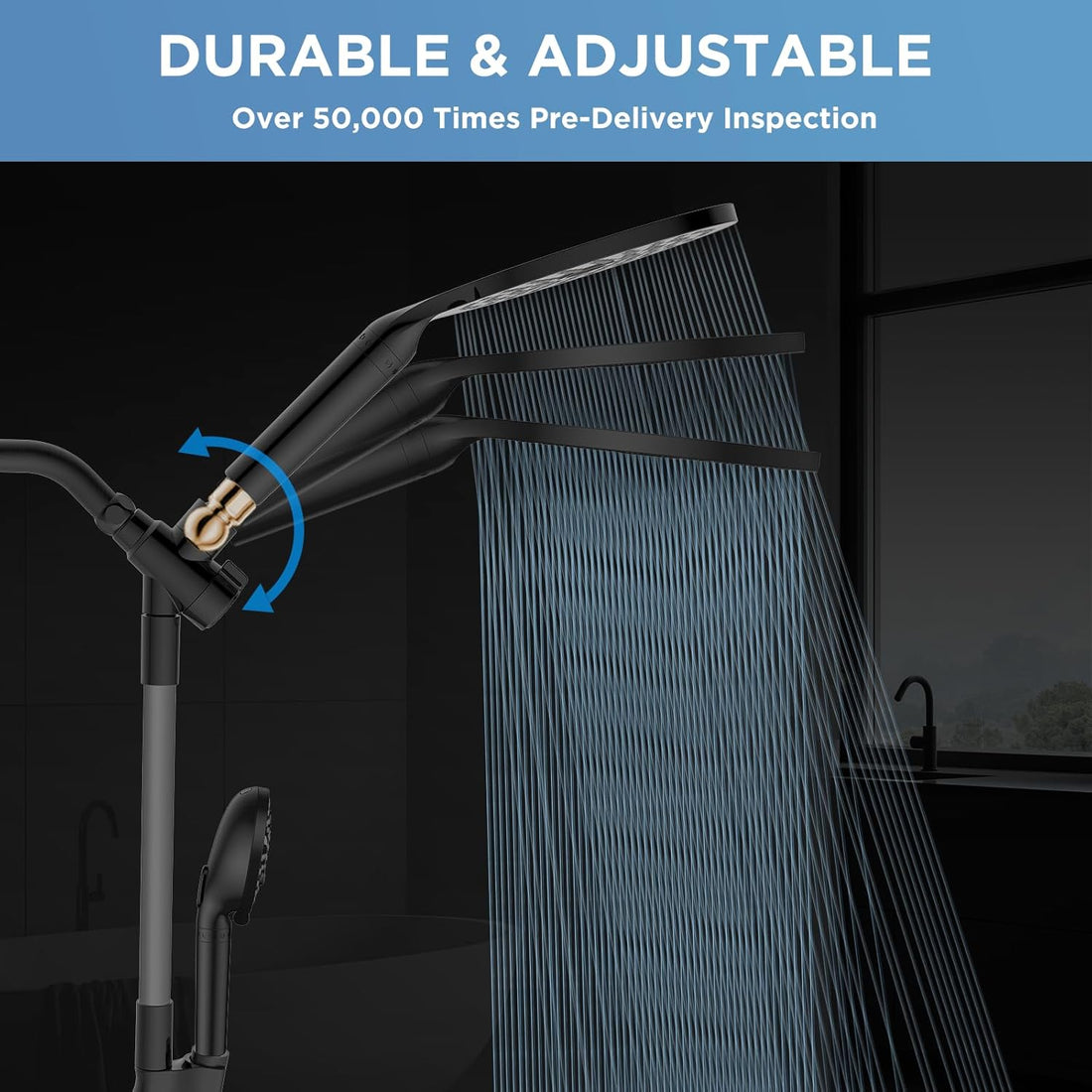 MakeFit Dual Filtered I Shower Head Combo encalife
