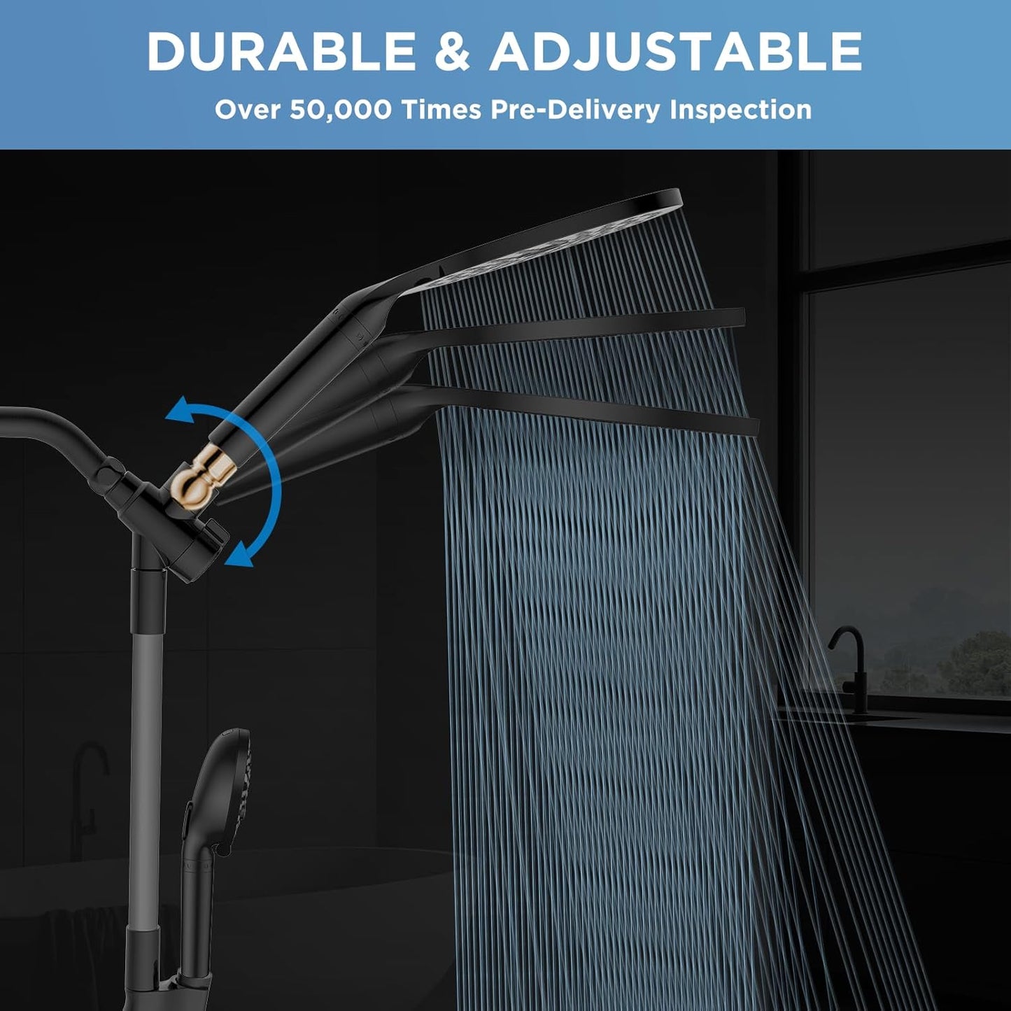 MakeFit Dual Filtered I Shower Head Combo encalife