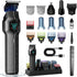 Beard trimmer with magnetic replacement heads