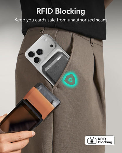 Magnetic Phone Wallet for Men with Stand encalife