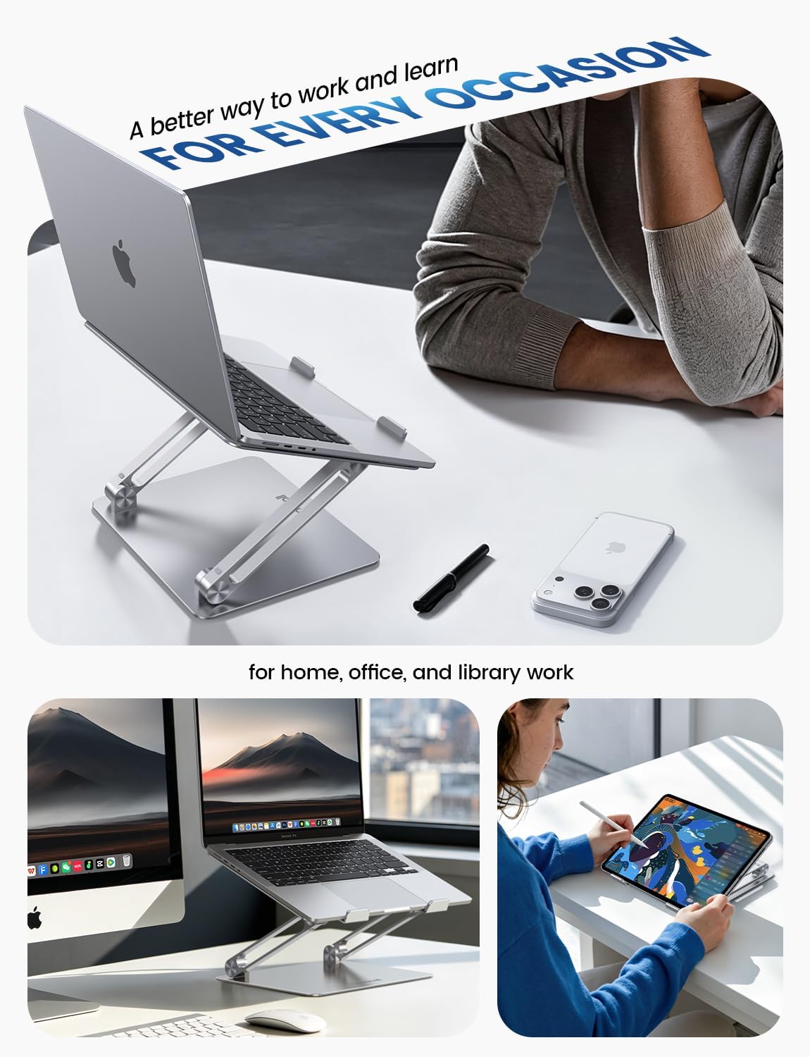 Adjustable Laptop Stand For Desk encalife