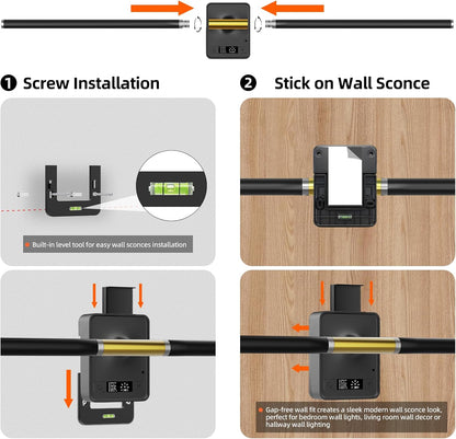 Cordless Rechargeable Wall Sconces With Remote Control encalife